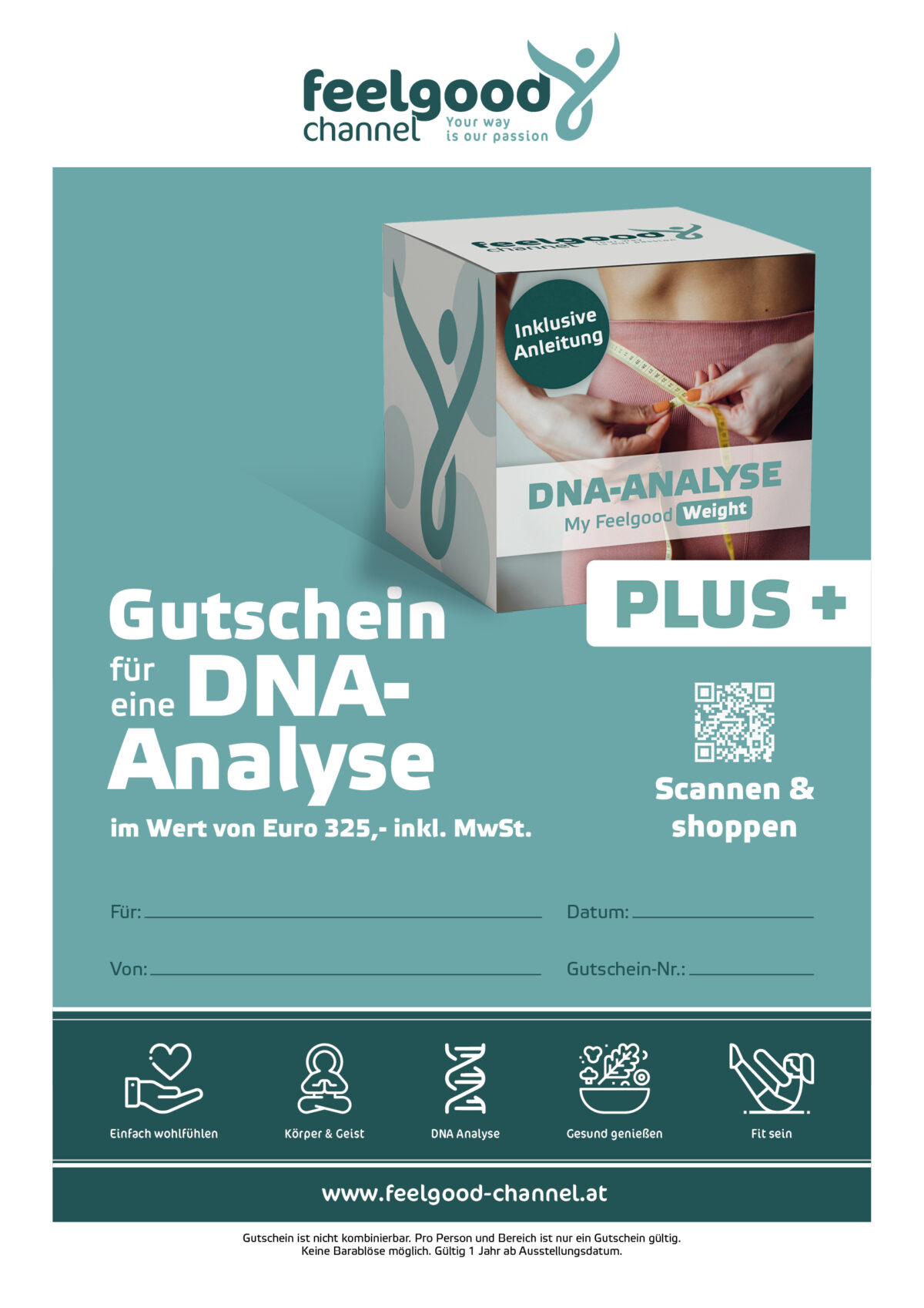 Gutschein für eine „My Feelgood Weight+“ DNA-Analyse